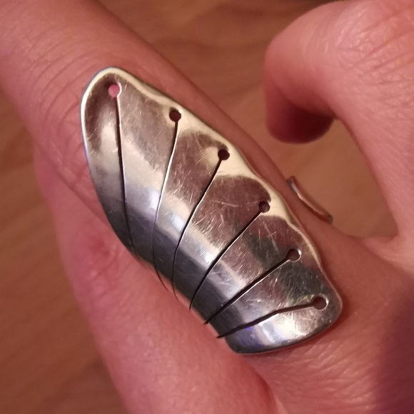 COPY - 950 sterling silver ring adjustable Peru handmade - Picture 4 of 4